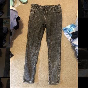 Primark Skinny Black Acid Wash Jeans